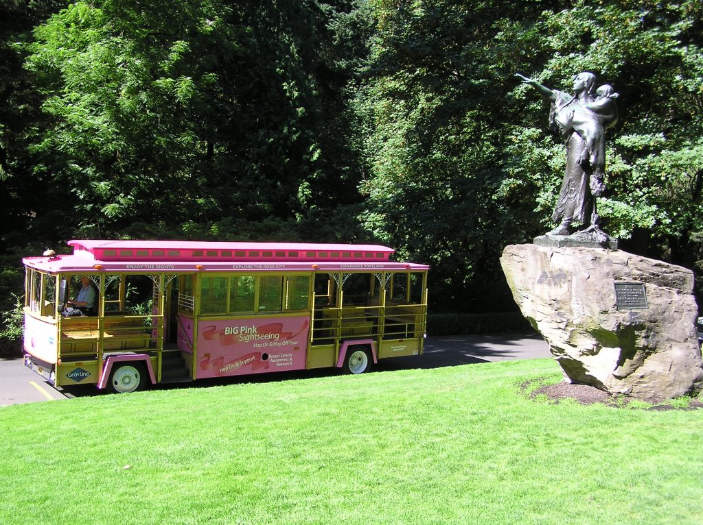 Portland City Tour Trolley at Washington Park